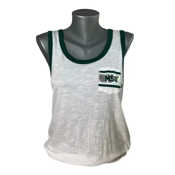 Victoria's Secret PINK Women's Michigan State Spartans MSU Tank Top Size Medium - Picture 1 of 10
